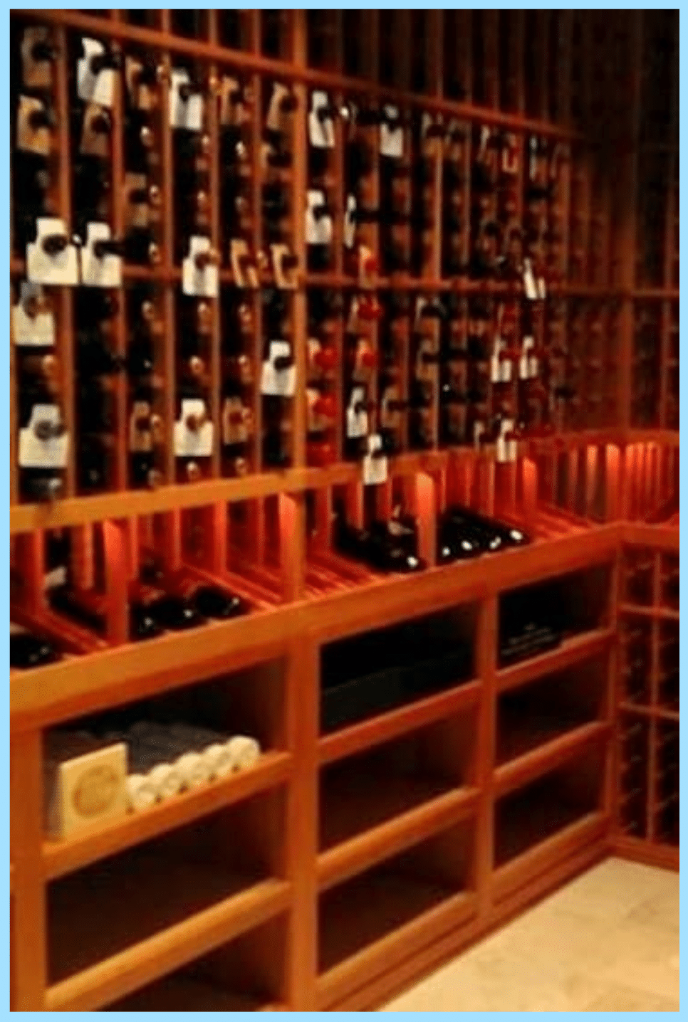 Classic Residential Wine Room Designed by Coastal