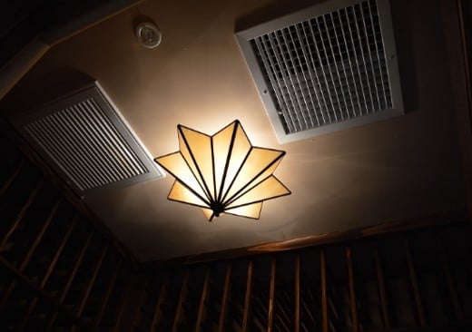 Wine Cellar Cooling System on the Ceiling