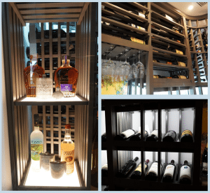 Custom Wine Racks for Wine Display with LED Lighting System