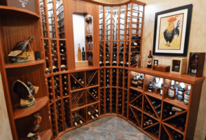 Click here to learn more about this custom wine cellar design Orange County.