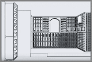 Click here to learn more about 3D wine cellar design services.