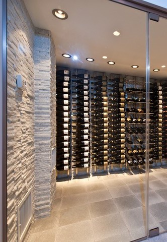 VintageView Metal Custom Wine Racks Installed by Bella Vita Wine Cellars