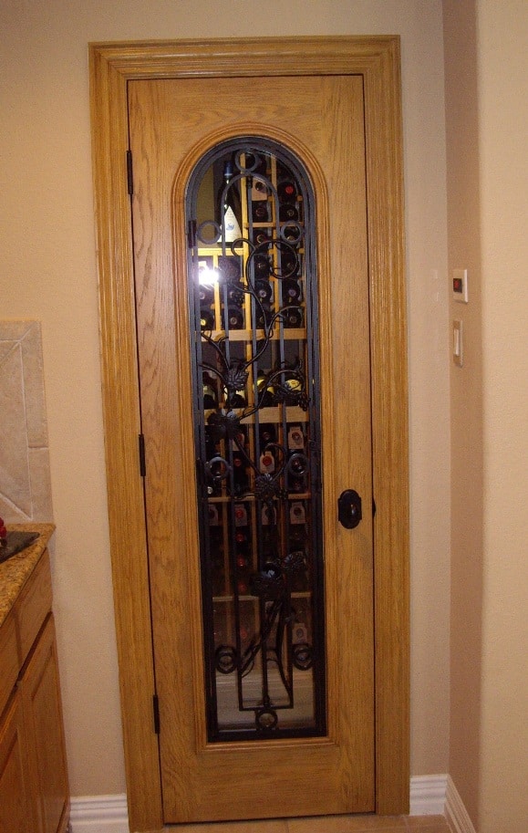 Glass Wine Cellar Door Orange County california