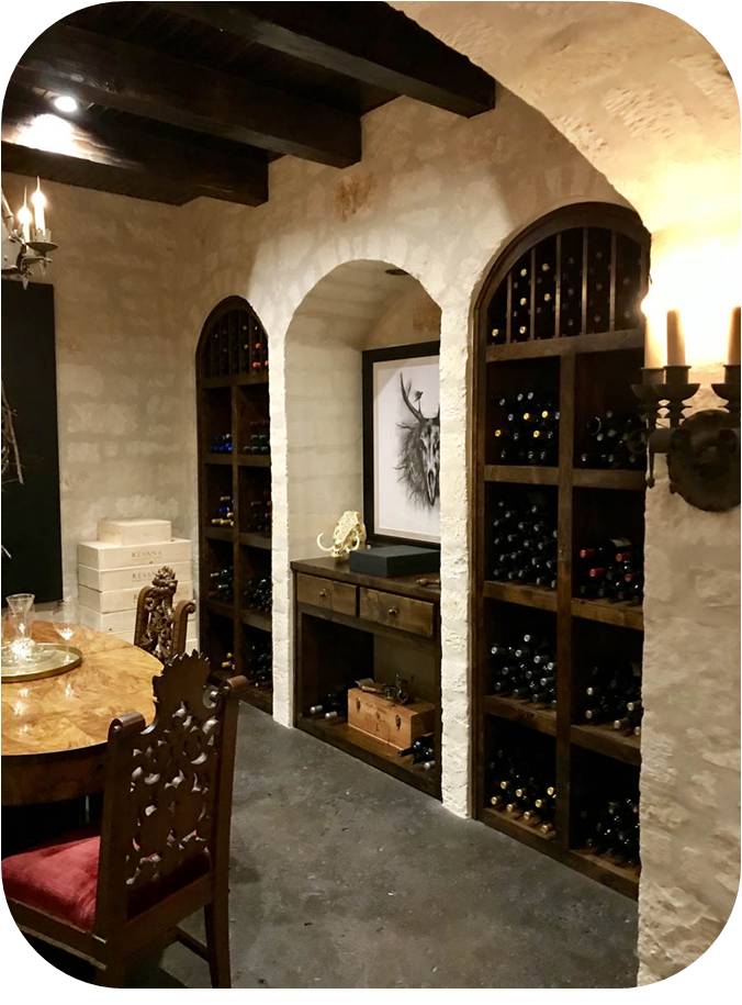 Orange County Home Wine Cellar Equipped with a CellarPro Refrigeration System