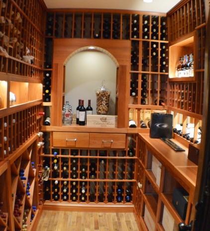 Elegant Residential Custom Wine Cellar by Bella Vita Wine Cellars Installers