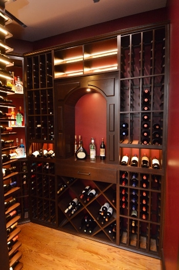 Rustic Wood Wine Cellar Racks