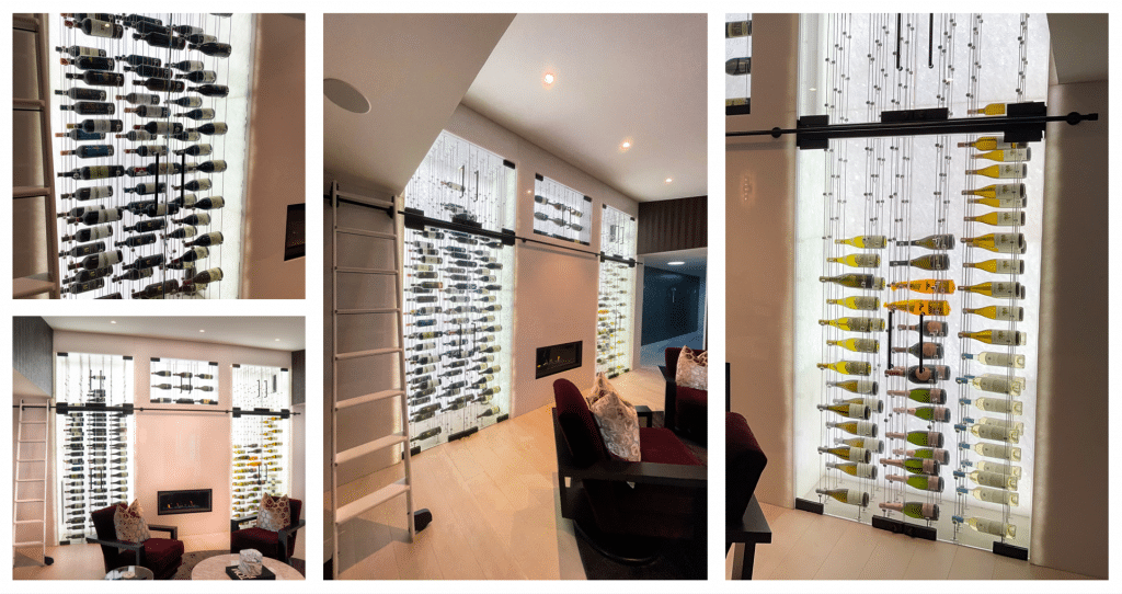 Elegant Wine Cellar Glass Doors