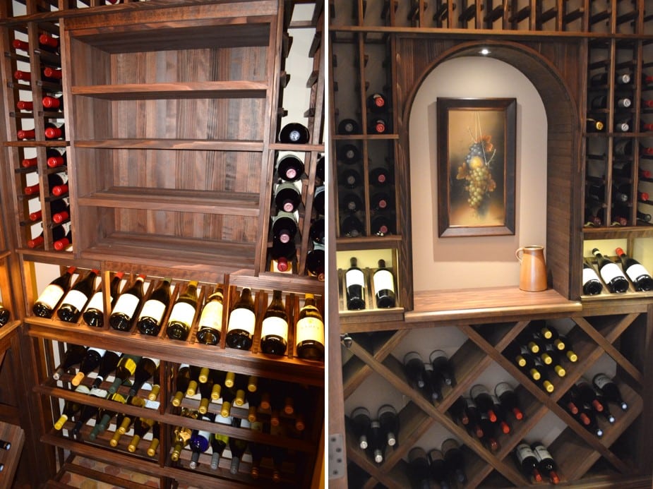 Closet Wine Cellar with Stylish Custom Wine Racks
