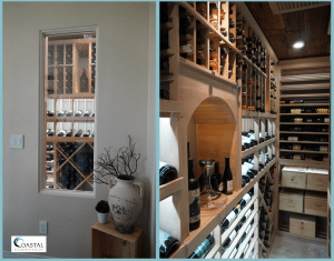 Closet Wine Cellar Conversion Project in Orange County
