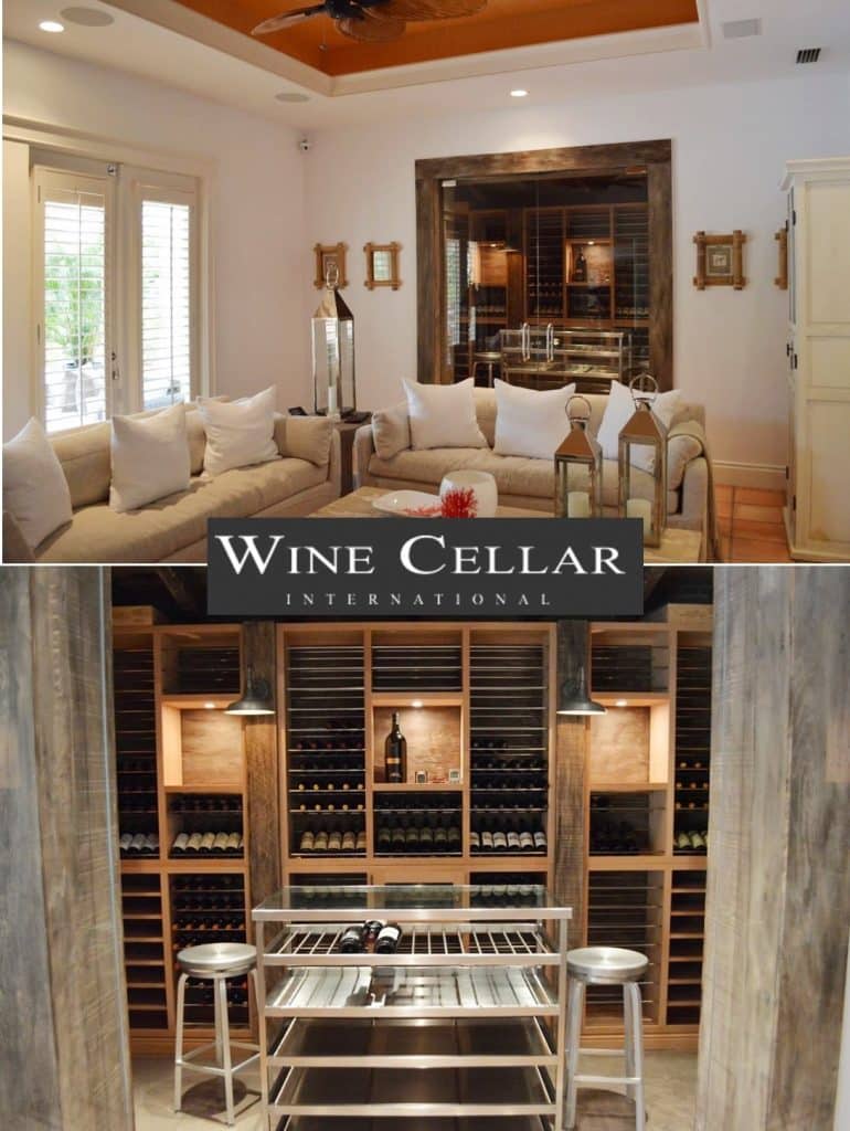 Orange County Custom Home Wine Cellar
