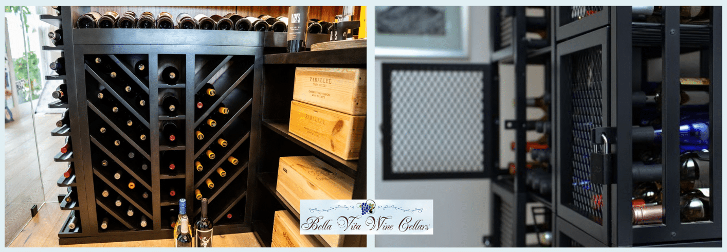 Metal wine racks by VintageView