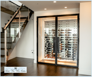 Modern Wine Room Under the Stairs