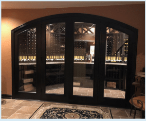 Contemporary Wine Display by Bella Vita Wine Cellars