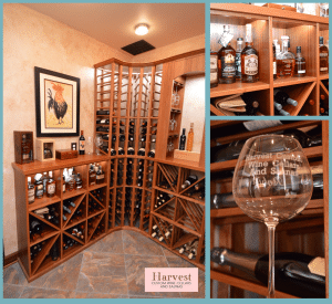 Seamless Design of Wooden Wine Racks in Costa Mesa