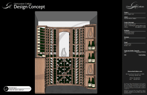 3D Design of the Wright Residential Wine Rooms Project