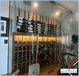 Glass Wine Wall Aesthetically Designed by Fusing Traditional and Modern Approach