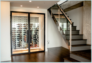 Contemporary Wine Cellars Installed in Corona Del Mar, Orange County