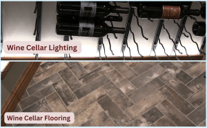 The Stylish Wine Cellar Flooring and Lighting in Rossmoor