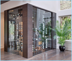 Modern Glass Wine Cellar