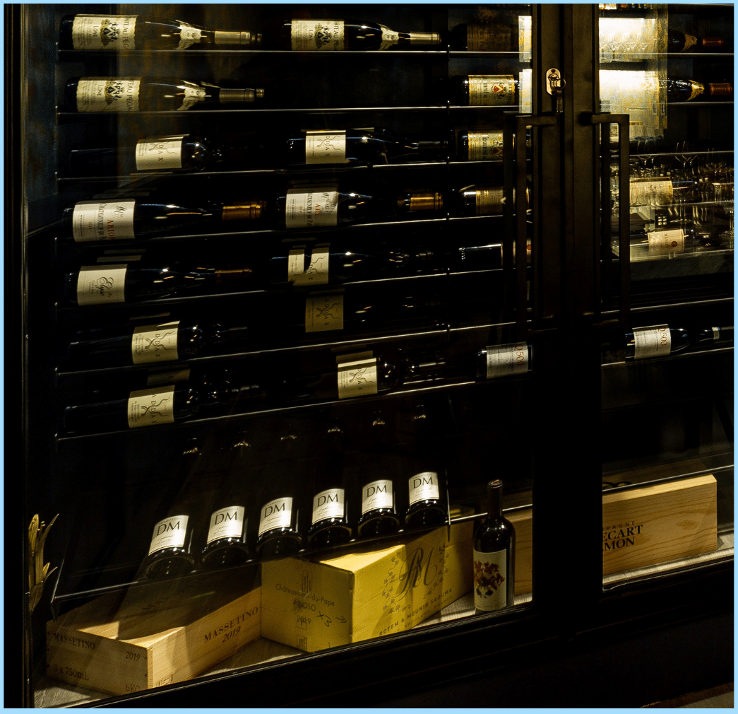 Modern Wine Racks for a Commercial Custom Wine Cellar