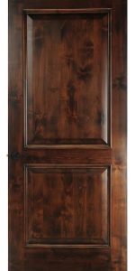11 - Fort Pierce Florida Dark Two Panel Wood Solid Wine Cellar Door