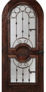 5 - Palm Beach Glass and Wood Traditional Wine Cellar Doors Design Florida