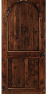 9 - Titusville Florida Two Panel Arch Wood Solid Wine Cellar Miami Door