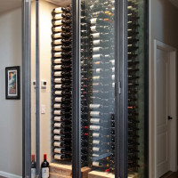 Glass Wine Cellar in Orange County