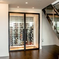 7 - Modern Wine Cellar under the Stairs Modern Wine Cellar under the Stairs
