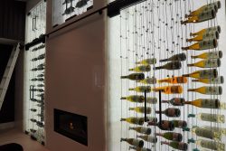 17 - Bottle Display Illuminated by Beautiful Modern Wine Cellar Lighting Bottle Display Modern Wine Cellar Lighting