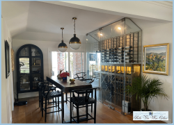 Glass Wine Cellar Elegantly Built in Yorba Linda Glass Wine Cellar Elegantly Built in Yorba Linda