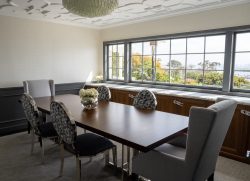 3 - Modern Dining Area in Newport Beach with Small Wine Cellars Modern Dining Area in Newport Beach with Small Wine Cellars
