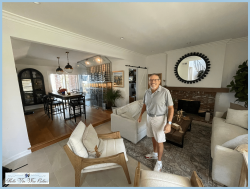 11 - The Overlooking Beauty of Glass Wine Wall Installed in the Dining Room Modern Glass Wine Cellar in Yorba Linda California