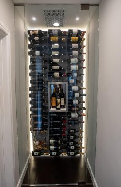 12 - Refrigerated Wine Cellars in Narrow Hallway Refrigerated Wine Cellars in Narrow Hallway
