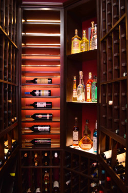 Elegant Residential Custom Wine Cellar for Wine Collection