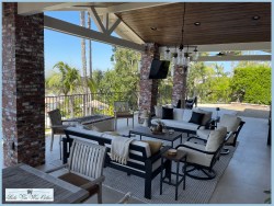 3 - Modern Balcony in Yorba Linda modern home in Yorba Linda installed with modern wine display