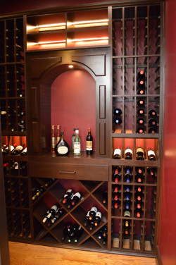 Rustic Wine Cellar Design in Orange County