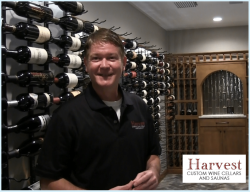 1 - An Expert from Harvest Custom Wine Cellars and Saunas Touring Us Around the Modern Wine Closet Harvest Custom Wine Cellars and Saunas experts