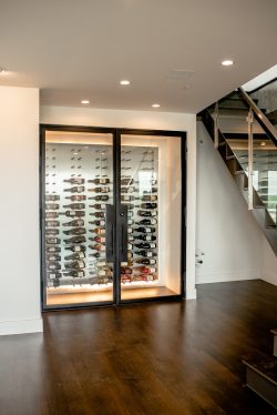 1 - Innovative Wine Cellars in a Glass-Enclosed Door Innovative Wine Cellars in a Glass-Enclosed Door